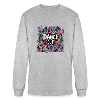 Rhythm in Motion - Men's Long Sleeve T-Shirt - heather gray - Front