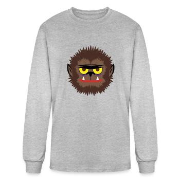 Werewolf - Men's Long Sleeve T-Shirt - heather gray - Front