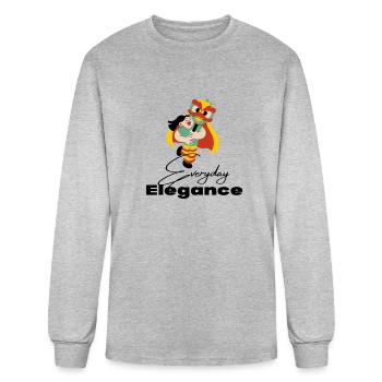 Everyday Elegance - Men's Long Sleeve T-Shirt - heather gray - Front