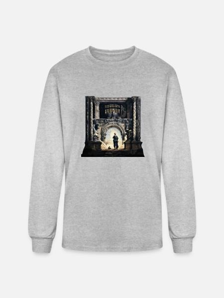 heaven's gate - Men's Long Sleeve T-Shirt - heather gray