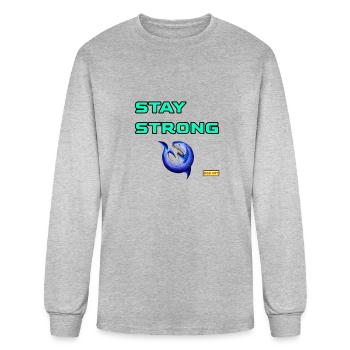 T-SHIRTS SHOPFRONT DESIGNS CLOTHING STAY STRONG - Men's Long Sleeve T-Shirt - heather gray - Front