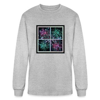 I'm a star remix 4 square - Men's Long Sleeve T-Shirt - heather gray - Front