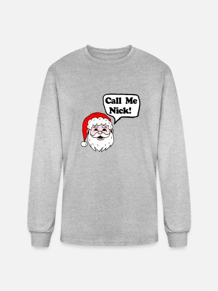 Call Me Nick - Men's Long Sleeve T-Shirt - heather gray
