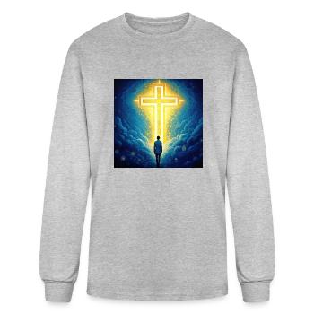 HEAVEN BOUND! - Men's Long Sleeve T-Shirt - heather gray - Front