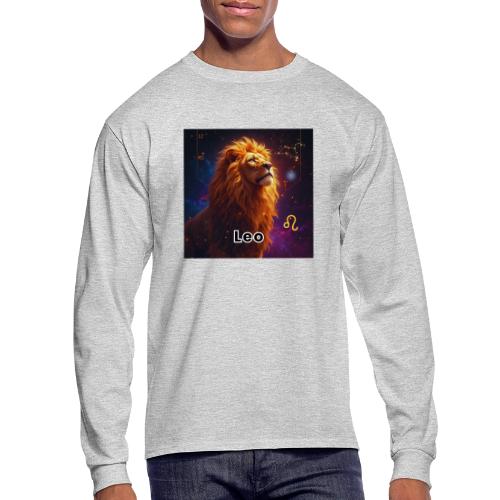 Leo zodiac designs, constellations, universe - Men's Long Sleeve T-Shirt