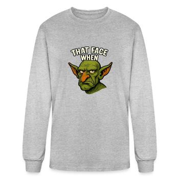 Stickers Goblin - Men's Long Sleeve T-Shirt - heather gray - Front