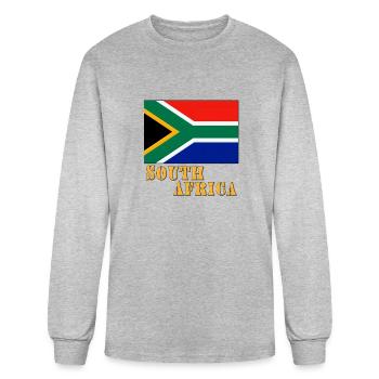 South Africa - Men's Long Sleeve T-Shirt - heather gray - Front