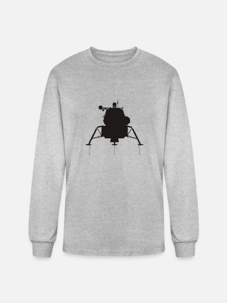 Lunar Module - Men's Long Sleeve T-Shirt - heather gray