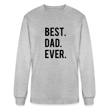 Best Dad Ever - Men's Long Sleeve T-Shirt - heather gray - Front