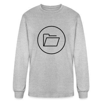(81) - Men's Long Sleeve T-Shirt - heather gray - Front