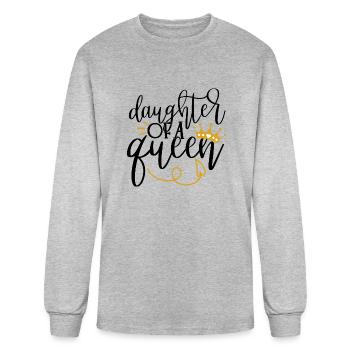 Daughter Of A Queen - Men's Long Sleeve T-Shirt - heather gray - Front