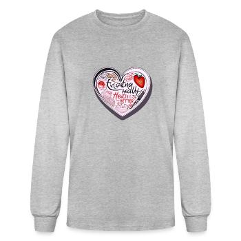 A lot of love - Men's Long Sleeve T-Shirt - heather gray - Front