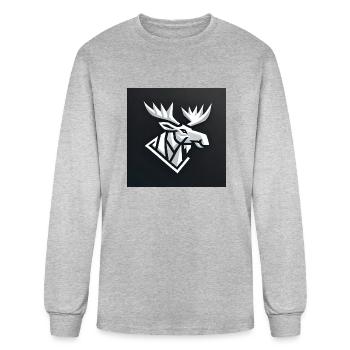 SPC original head - Men's Long Sleeve T-Shirt - heather gray - Front