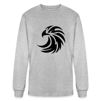 eagle - Men's Long Sleeve T-Shirt - heather gray - Front