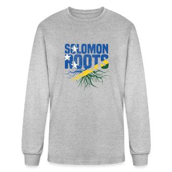 Solomon Roots - Men's Long Sleeve T-Shirt - heather gray - Front