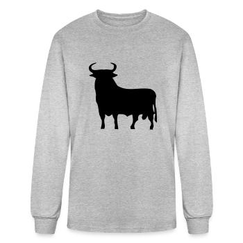Spanish Bull - Men's Long Sleeve T-Shirt - heather gray - Front