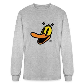 Lucky Ducky - Men's Long Sleeve T-Shirt - heather gray - Front