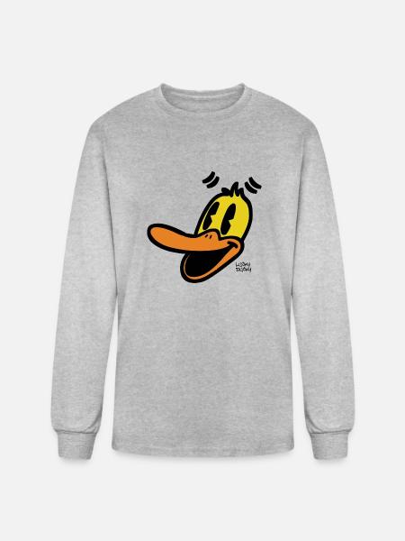 Lucky Ducky - Men's Long Sleeve T-Shirt - heather gray