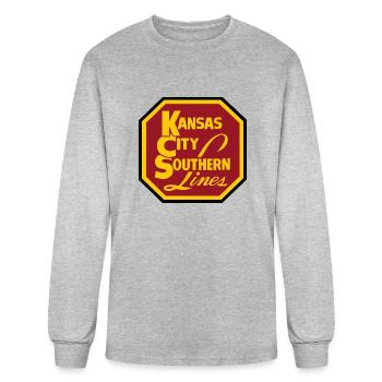 Kansas City - Men's Long Sleeve T-Shirt - heather gray - Front