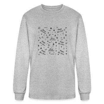 Christmas Ornaments - Men's Long Sleeve T-Shirt - heather gray - Front