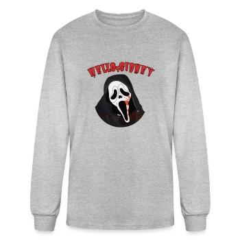 GhostFace Phone Call Sidney - Men's Long Sleeve T-Shirt - heather gray - Front