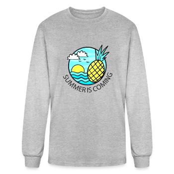 Summer is Coming - Men's Long Sleeve T-Shirt - heather gray - Front
