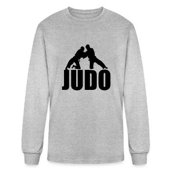 judo - Men's Long Sleeve T-Shirt - heather gray - Front
