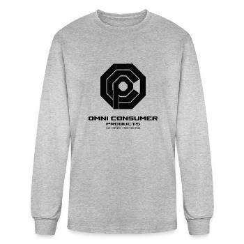 Omni Consumer Products - Men's Long Sleeve T-Shirt - heather gray - Front