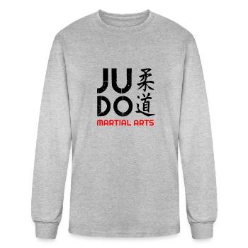 Judo, I love Judo, Judo Hoodies, Judo T shirts, - Men's Long Sleeve T-Shirt - heather gray - Front
