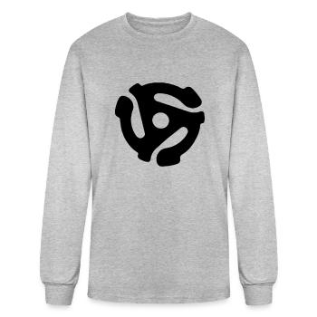 Record Adapter - Men's Long Sleeve T-Shirt - heather gray - Front