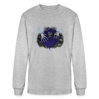 Flying Reaper - Men's Long Sleeve T-Shirt - heather gray - Front