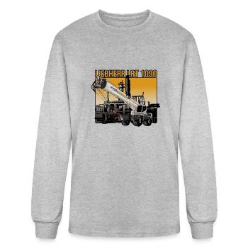 Mobile Crane Liebherr - Men's Long Sleeve T-Shirt - heather gray - Front