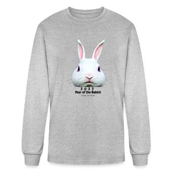 Year of the Rabbit 2023 - Year of Hope - Men's Long Sleeve T-Shirt - heather gray - Front