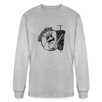 DONER KEBAB BANNER - Men's Long Sleeve T-Shirt - heather gray - Front