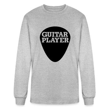 Guitar player - Men's Long Sleeve T-Shirt - heather gray - Front