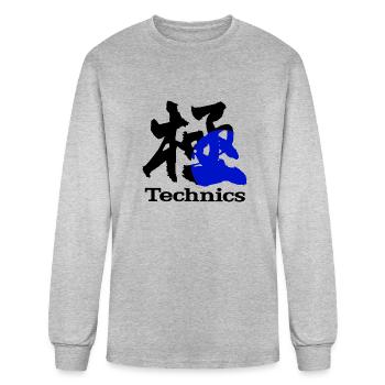 TECHNICS IN JAPAN - Men's Long Sleeve T-Shirt - heather gray - Front