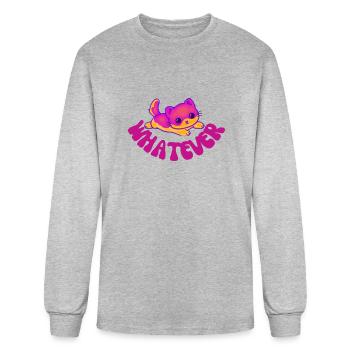 whatever - Men's Long Sleeve T-Shirt - heather gray - Front