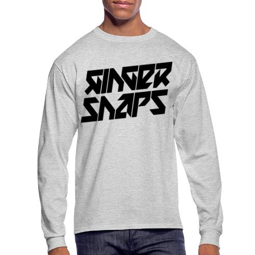 Ginger Snap5 logo (two lines black) - Men's Long Sleeve T-Shirt