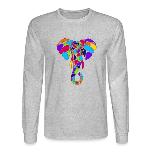 Art Deco elephant - Men's Long Sleeve T-Shirt