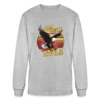 Soar Like an Eagle - Men's Long Sleeve T-Shirt - heather gray - Front
