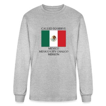 Mexico Mexico City Chalco Mission LDS Mission - Men's Long Sleeve T-Shirt - heather gray - Front