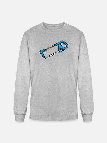 Hacksaw iron saw | Eisensäge - Men's Long Sleeve T-Shirt - heather gray