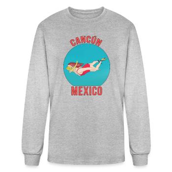 Cancun Quintana Roo Mexico - Men's Long Sleeve T-Shirt - heather gray - Front