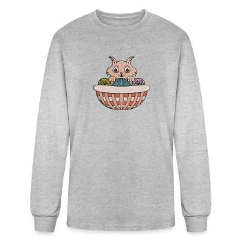 Basket Squeak - Men's Long Sleeve T-Shirt - heather gray - Front