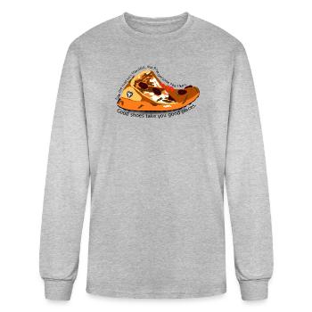 Camo Ember Trail Sneaker - Men's Long Sleeve T-Shirt - heather gray - Front
