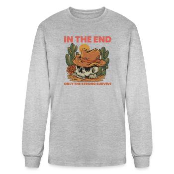 In The End - Men's Long Sleeve T-Shirt - heather gray - Front