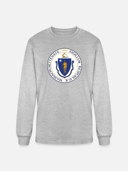 Massachusetts - Men's Long Sleeve T-Shirt - heather gray