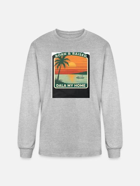 Born & Raised Dala My Home - Men's Long Sleeve T-Shirt - heather gray