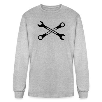 tools - Men's Long Sleeve T-Shirt - heather gray - Front
