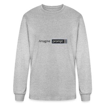 Imagine prompt Midjourney - Men's Long Sleeve T-Shirt - heather gray - Front